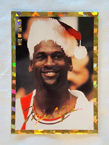 מייקל ג'ורדן פרומו חג המולד כרטיס כדורסל כובע סנטה