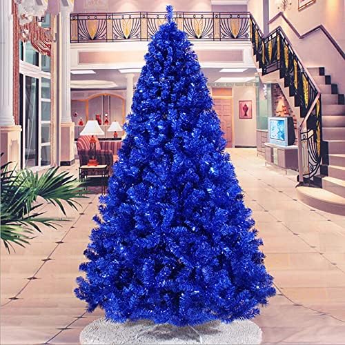 עץ חג המולד לפי גובה 4ft 5ft 6ft 7ft 8ft, עץ חג המולד כחול כחול עץ חג המולד מלאכותי גדול