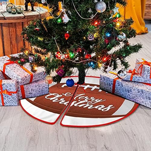 מחצלת עץ חג המולד 30 x30 כדורגל בייסבול ספורט חג המולד חצאיות עץ מחצלת גברים קישוטי עץ חג המולד בהתאמה אישית לקישוט מסיבת חג חג המולד