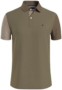 טומי הילפיגר חולצת פולו פיקה בצבע שרוול קצר לגברים בהתאמה אישית