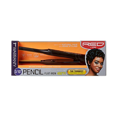 נשיקה אדומה בעפרון מחיר שיער ברזל שטוח, 0.3 אינץ ', קרמיקה