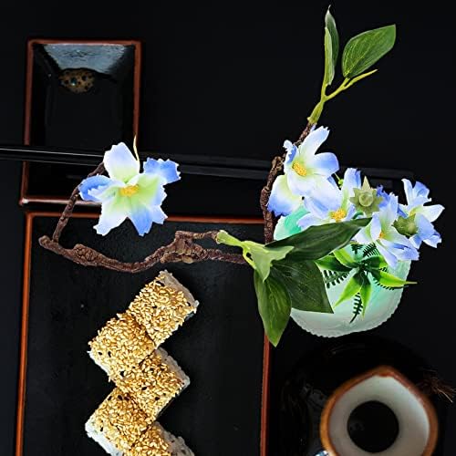 קישוטי צלחת פרחים מלאכותיים של Luxshiny קישוטי צלחת פו ביגוניה פרח סשימי צלחת סושי הגשת קישוטי מגש למסעדה יפנית