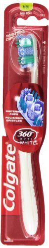 קולגייט 360 אופטי לבן מברשת שיניים מלאה, בינוני