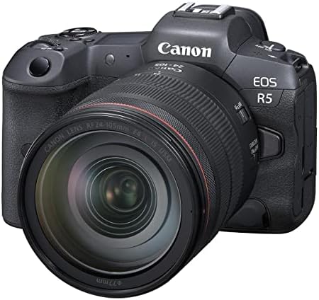 Canon EOS R5 מצלמה דיגיטלית ללא מראה עם RF 24-105 ממ F/4L היא עדשת USM עם LEXAR 128GB CFEXPRESS TYPE-B כרטיס זיכרון, CFEXPRESS TYPE-B USB 3.1 קורא
