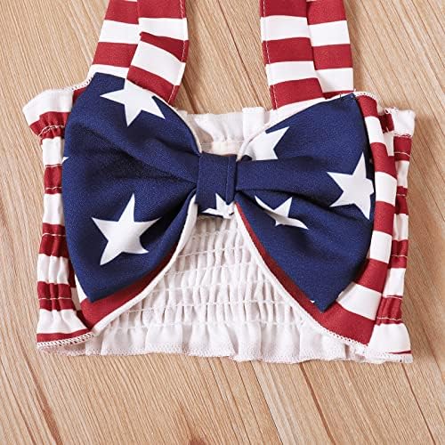 תינוקת Morygooder תינוקת 4 ביולי תלבושת תלבושת דגל אמריקאית לבנות