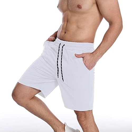 מכנסיים קצרים אתלטים של גברים המריצים מכנסיים אתלטים המותאמים למכנסי פיתוח משקולות עם מכנסי כיסים מכנסיים בכיסים