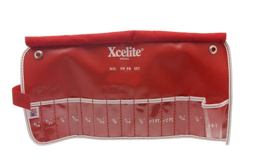 Xcelite 99K CASE RECK CASVAS עבור ערכת גליל כלים 99PR, אורך 13-7/8 X 6-7/8 רוחב, אדום