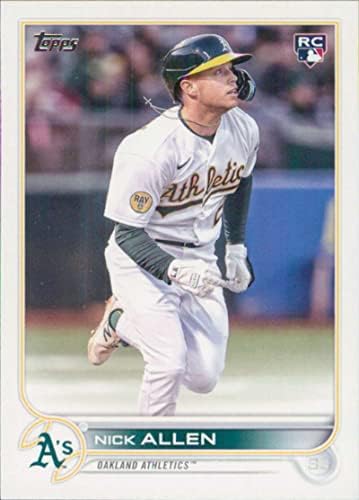 2022 עדכון Topps US117 Nick Allen RC טירון אוקלנד אתלטיקה MLB כרטיס מסחר בייסבול