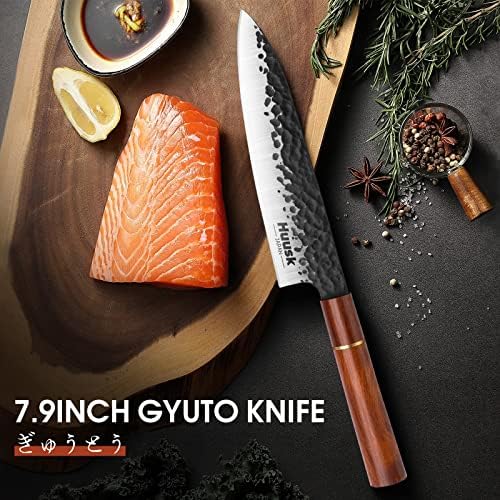 סט סכין שף יפן יפן, סכין שף מקצועי 8 אינץ 'סכין שף מקצועי וסנטוקו סכין מטבח יפנית 7 אינץ'