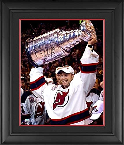 מרטין ברודור ניו ג'רזי השטנים ממוסגרים עם חתימה של 16 x 20 מעלה תצלום גביע - תמונות NHL עם חתימה