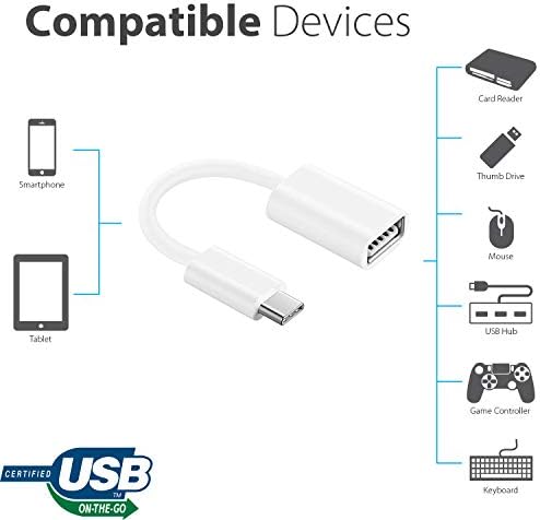מתאם OTG USB-C 3.0 תואם ל- LG 15Z95P-P.AAE8U1 שלך לפונקציות מהירות, מאומתות, מרובות שימוש, כמו מקלדת, כונני אגודל, עכברים וכו '.