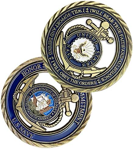 מטבע אתגר Patpaw U.S. ערכי ליבה של חיל הים מטבעות מלאכות מתנות ותיקות לאוויר