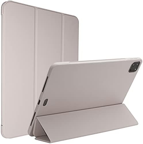IPAD PRO 11 אינץ 'תואם ל- iPad Pro 11 אינץ', קליל קל משקל חכם כיסוי אוטומטי Wake/Shell Shell Shell Stand Back Protector Case עבור iPad Pro 11 2021/2020/2018, ורוד