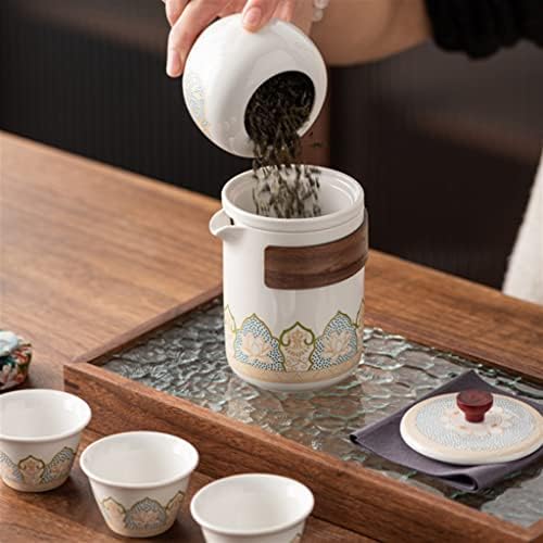 ערכת תה נסיעות ZSEDP סט נייד קונג פו סט תה יפני חיצוני אקספרסו