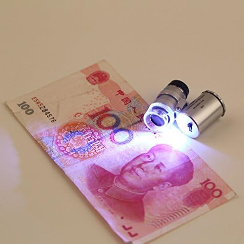 LironHeel Hand כף יד מיקרוסקופ מונוקולרי 60x זום LED מיקרוסקופ מיקרו עדשה מיקרו מגן מכסף 3 x LR1130 זכוכית סוללה