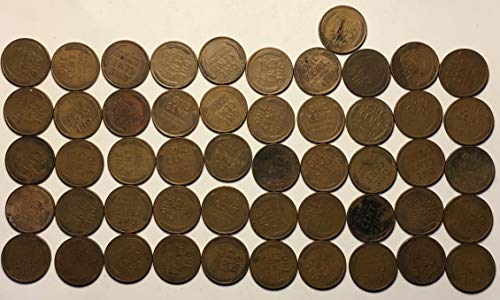 1939 Lincoln Cent Cent Penny Roll מטבעות בסדר מאוד
