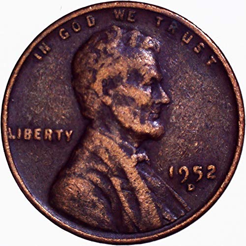1952 ד לינקולן חיטה סנט 1 סי הוגן