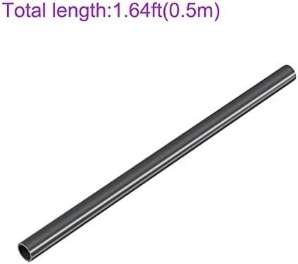 DMIOTECH ID 21 ממ OD 25M, 0.5 מ 'אורך PVC צינורות צינור קשיח שחור לצינור נוזלי, קישוט DIY