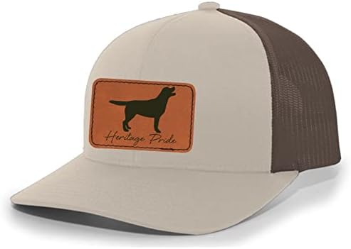 מורשת גאווה כלבים אוסף לברדור רטריבר ברווז ציד כלב גברים של חקוק עור תיקון רשת חזרה נהג משאית כובע