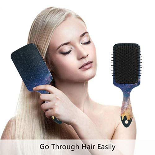 מברשת שיער של כרית אוויר של VIPSK, פלסטיק צבעוני צבעוני, עיסוי טוב מתאים ומברשת שיער מתנתקת אנטי סטטית לשיער יבש ורטוב, עבה, מתולתל או ישר