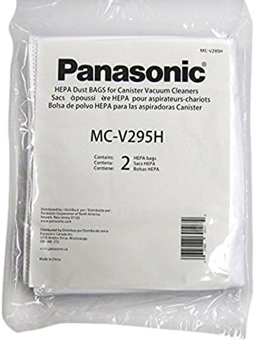 Panasonic MC-V295H מסוג C-19 Canister Hepa תיק ואקום, חבילה של 2
