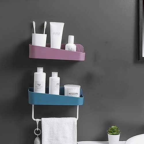 WXXGY קיר רכוב על מדף אמבטיה מדף מדף מדף דבק קיר קיר רכוב מדפי מקלחת למטבח אמבטיה בחדר הרחצה/סגול