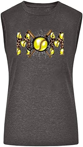 גופיות נשים בקיץ צוואר עגול הדפס ללא שרוולים טנקים מזדמנים חולצות הדפס גרפי חולצות טי טוניקה טוניקה טוניקה