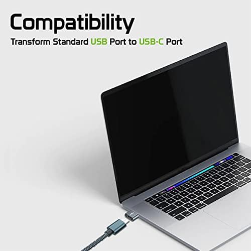 USB-C נקבה ל- USB מתאם מהיר זכר התואם ל- Google G025i עבור מטען, סנכרון, מכשירי OTG כמו מקלדת, עכבר, ZIP, GAMEPAD, PD