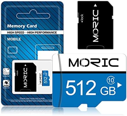 512GB כרטיס מיקרו SD קלף זיכרון מהירות גבוהה 10 לכרטיס זיכרון לסמארטפון, מצלמות, מתג Nintendo ו- Drone