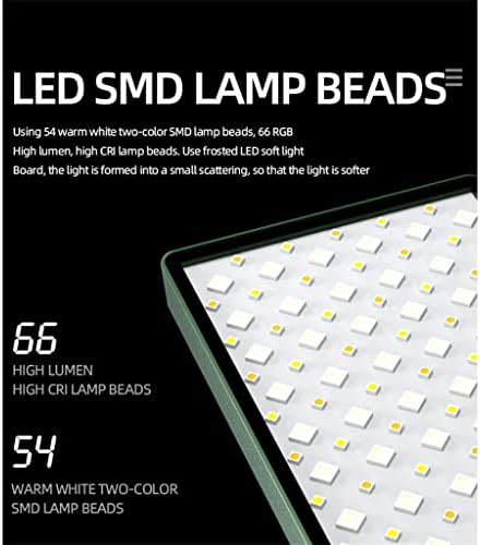 ZCMEB 360 צבע מלא מיני RGB אור וידאו תאורת 2450mAh כיס נטען אור לעמעם 2500-9000K מנורה מיני