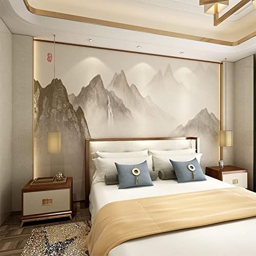ציורי קיר גדולים לקירות - נוף בסגנון סיני 4 ד קיר תמונה קישוט טבע נוף הרים ציורי קיר גדולים לסלון טלוויזיה רקע טפט חדר שינה קיר תפאורה,160 סמ עבור 250 סמ