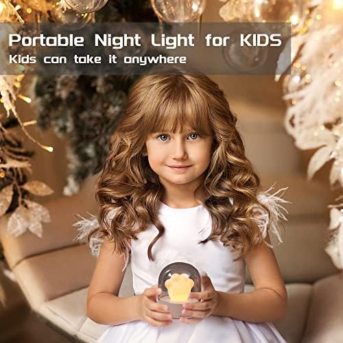 לילה אור לילדים הוביל סיליקון תינוק מנורת לילה נטענת ניתן לעמעום משתלת מנורת הפתח קול מכונה תינוק לפעוטות בני בנות יום הולדת מתנה…