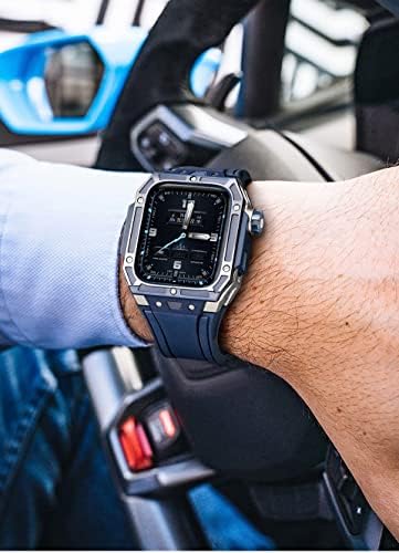 ערכת המרה קרמיקה של Zedevb לסדרת Apple Watch 8 7, Caramic Watch Case 44 ממ 45 ממ מסוגנן RM מסוגנן וקל משקל עבור IWatch 4/5/6/7/SE החלפת סדרה