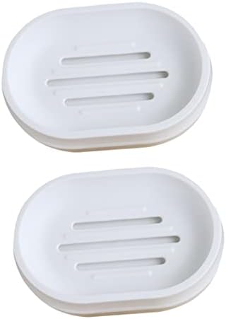 ALIPIS 2 PCS מחזיק ניקוז כלים למגש כיור נורדי לבן לחיבור אמבטיה בית ספר בית מארז מגשים מלונות מתלה כפול אמבטיה מארגן בית סבון סבון ייבוש מלונות וניקוז