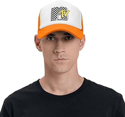 Giucpbo אני רוצה את כובע הבייסבול MTV כובע משאיות מתכוונן כובע יוניסקס סגנון שחור שחור