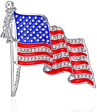 מעודן אמריקאי דגל סיכת סיכות לנשים ארהב דגל סיכת דש ארהב סיכות סיכות לגברים פטריוטית מדליית סיכות