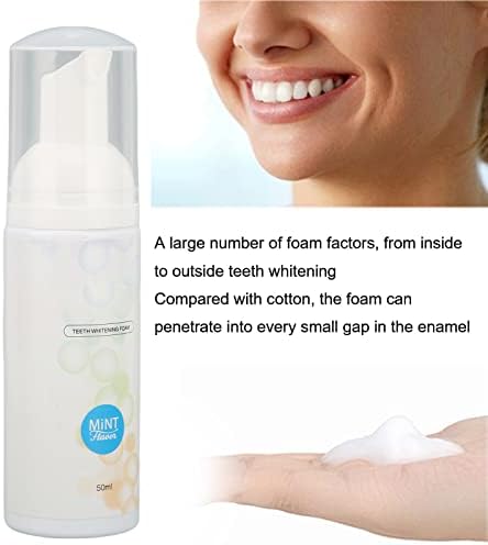 משחת שיניים קצף, שיני הלבנה נשימה טרייה ניקוי אוראלי של 50 מל כלי ניקוי שיניים, ידידותי לנסיעות, קל לשימוש
