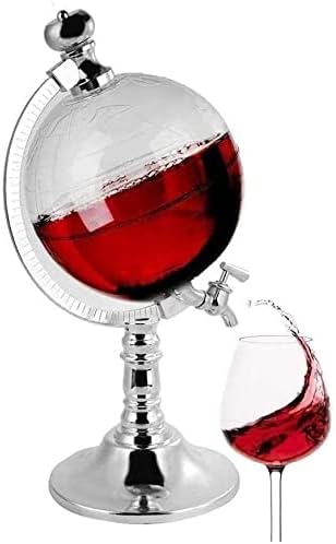 סט קנקן יין קנקן זכוכית קנקן ויסקי 1.5 ליטר מתקן משקאות לבורבון, סקוטש, ברנדי, וויסקי או רום, מתנת קישוט בר ביתי 1101
