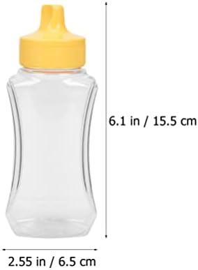 מיכל מתקן בקבוקי תבלין לסחוט זרודקו: 5 יחידות פלסטיק לסחוט להשפריץ בקבוק עם כובע עבור דבש קטשופ מנגל רטבים סירופ קטשופ הלבשה סדנת צבע פנקייק אמנות קרפט