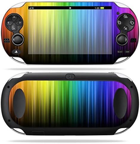 עור אדיסקינס תואם ל- PS Vita Psvita PlayStation Vita Vita ניידים מדבקת עורות עורות קשת פסים