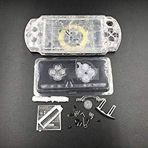 החלפת פגזים מלאים של לוחית הפנים של דיור כיסוי מארז + לחצנים עבור קונסולת Sony PSP 2000