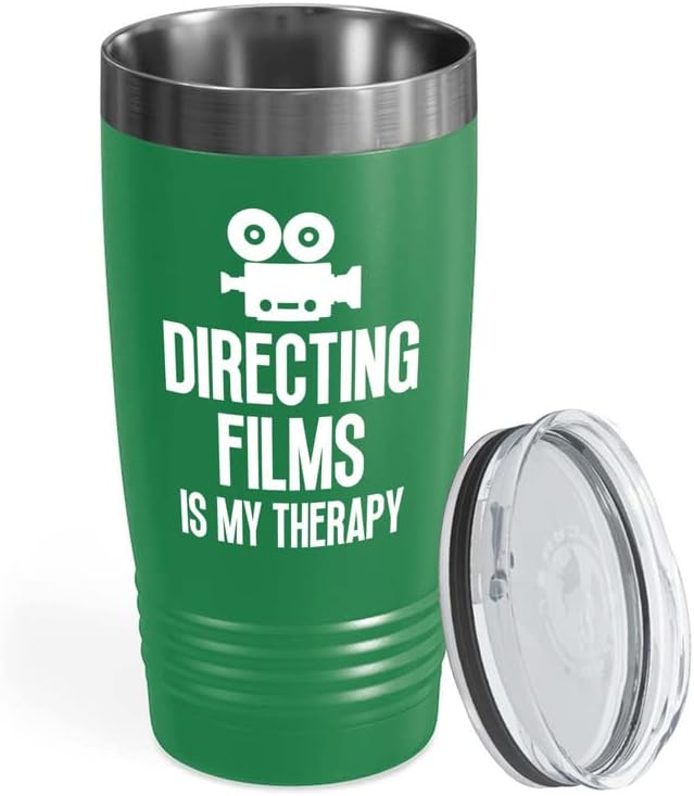 קולנוען ירוק כוס 20 עוז-בימוי סרטים הוא טיפול - מתנות קולנוען מצלמה עדשה לחתוך אבזר במאי סרט סרט תסריטאי